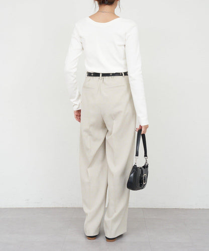 【26SS】熊圖案羅紋長袖T恤