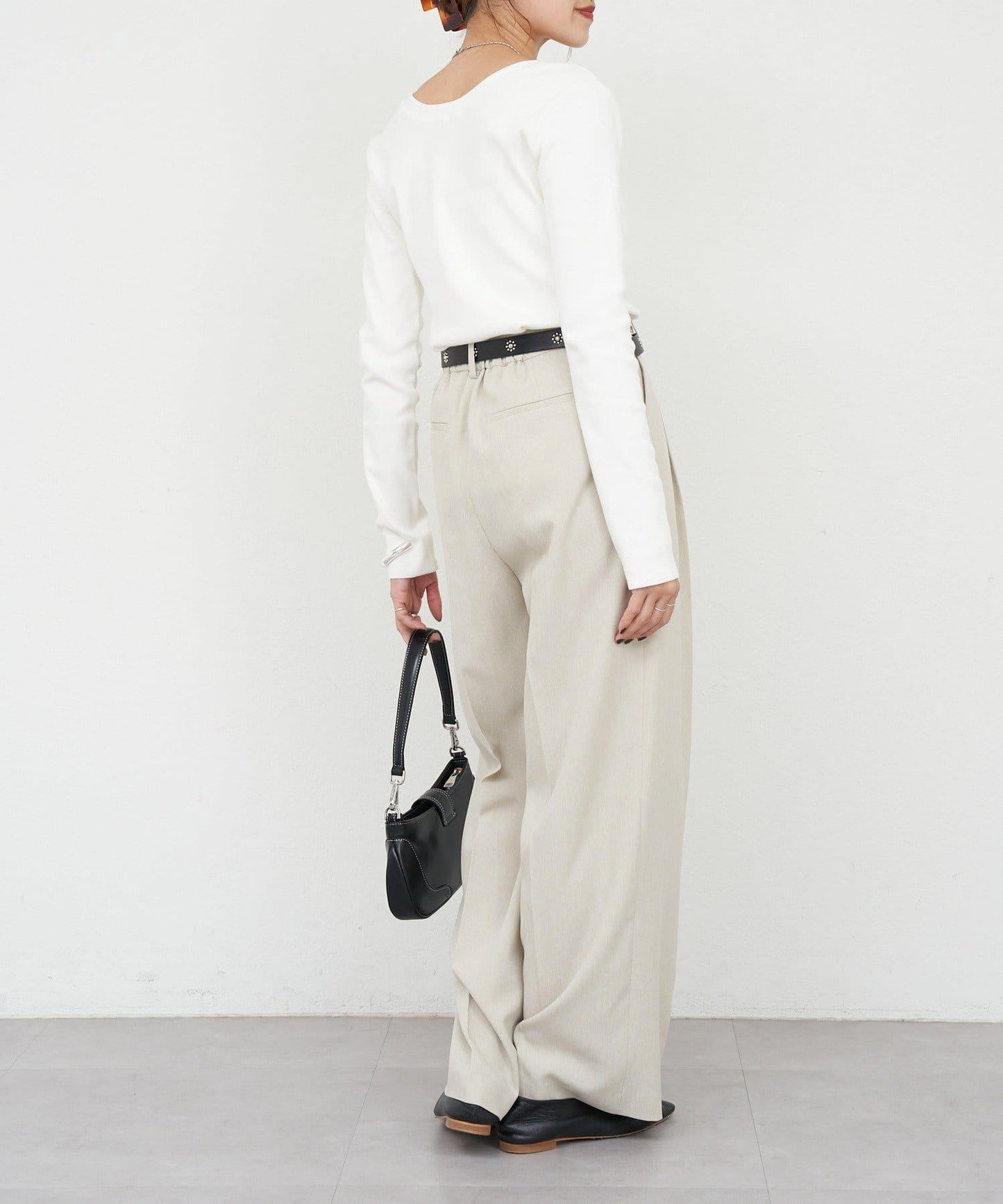 【26SS】熊圖案羅紋長袖T恤