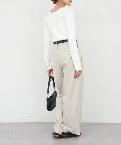 【26SS】熊圖案羅紋長袖T恤