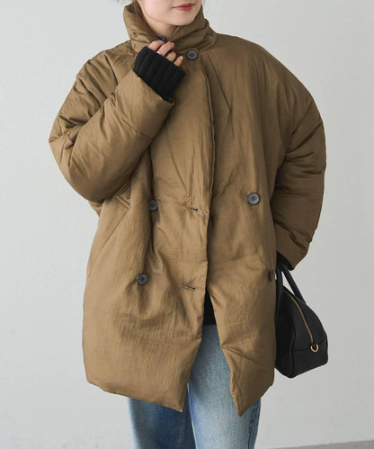 再生羽絨西裝領大衣