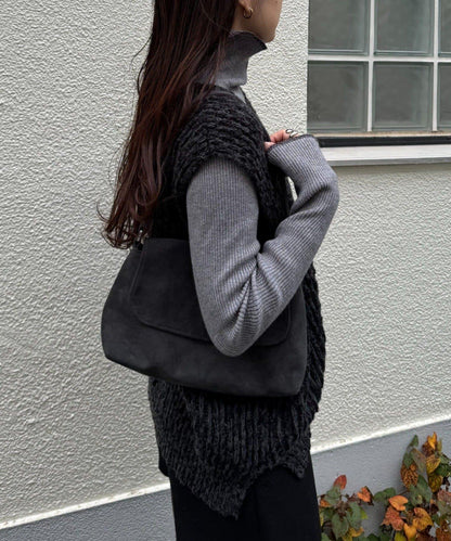 立體金色紐釦針織背心