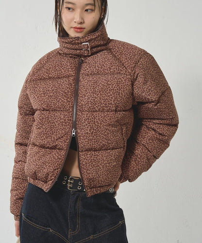 拼色圖案加厚尼龍夾克