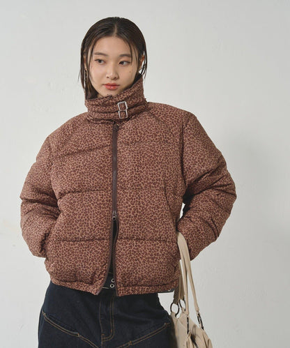 拼色圖案加厚尼龍夾克