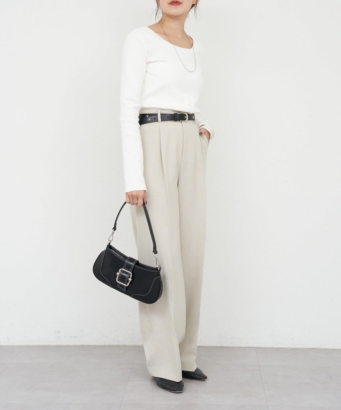 【26SS】熊圖案羅紋長袖T恤