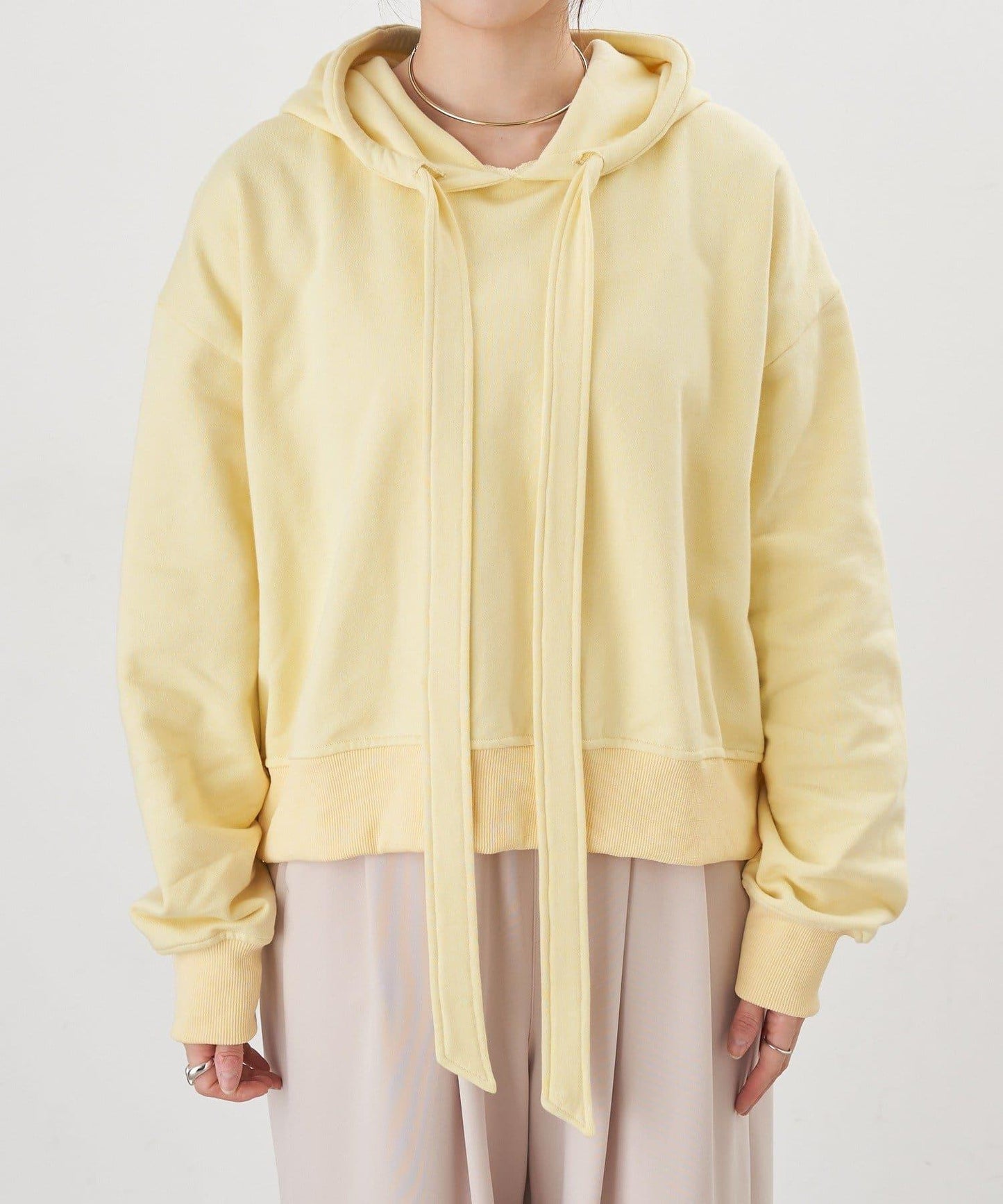 【26SS】蝴蝶結領連帽衫