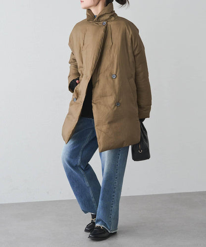 再生羽絨西裝領大衣