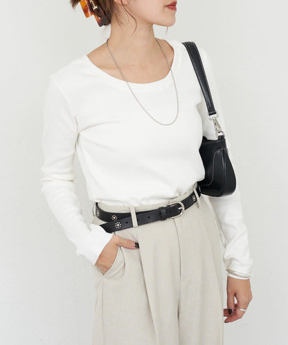 【26SS】熊圖案羅紋長袖T恤