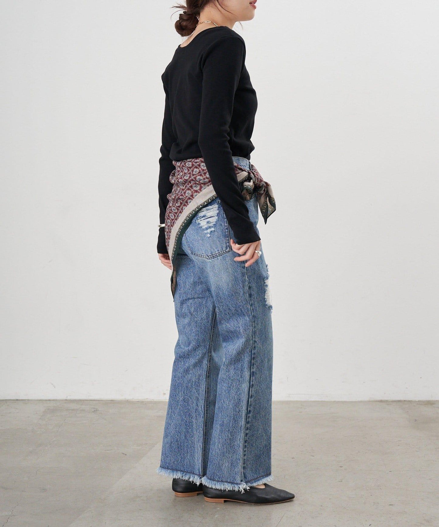 【26SS】熊圖案羅紋長袖T恤