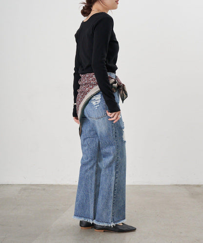 【26SS】熊圖案羅紋長袖T恤