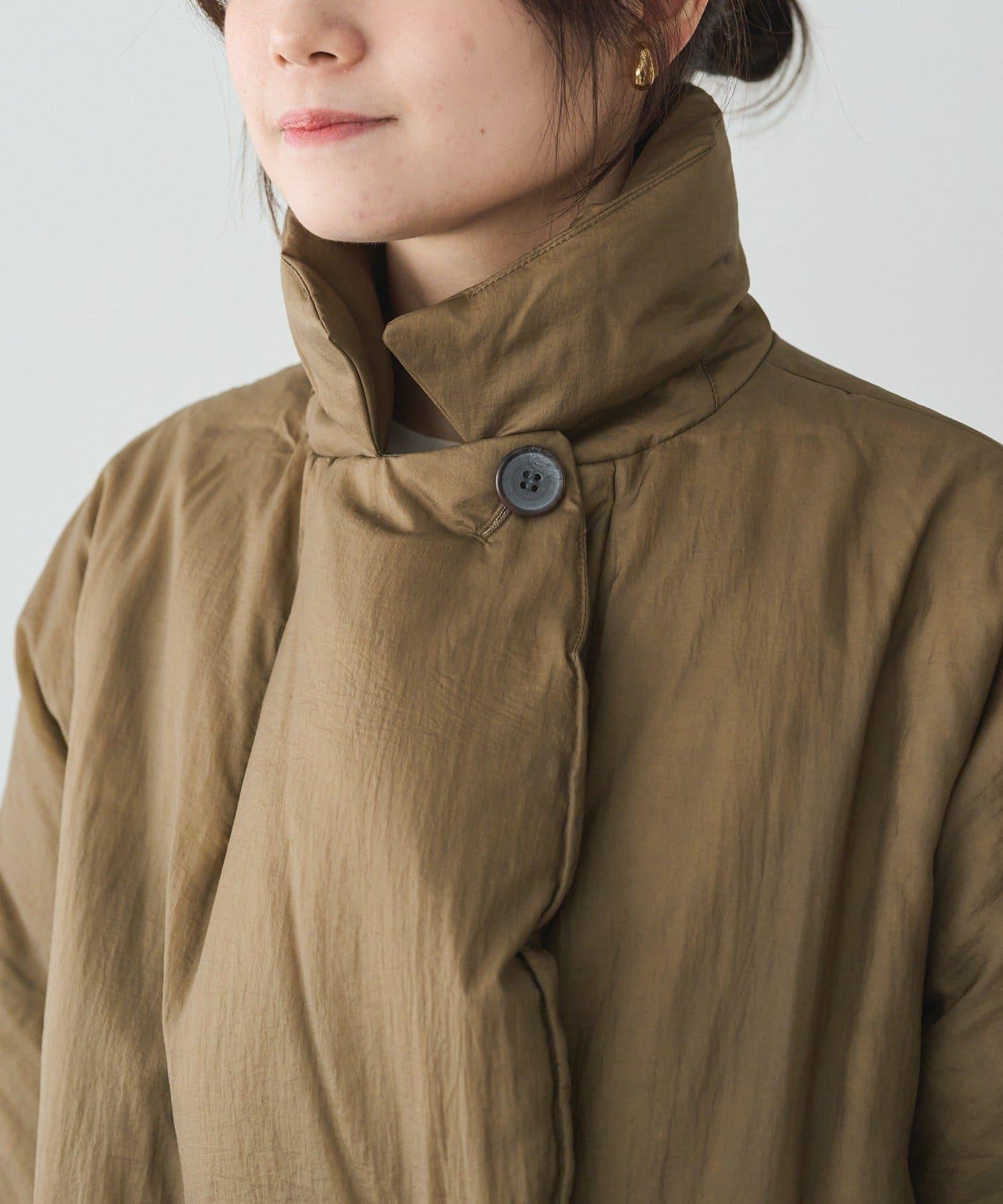 再生羽絨西裝領大衣