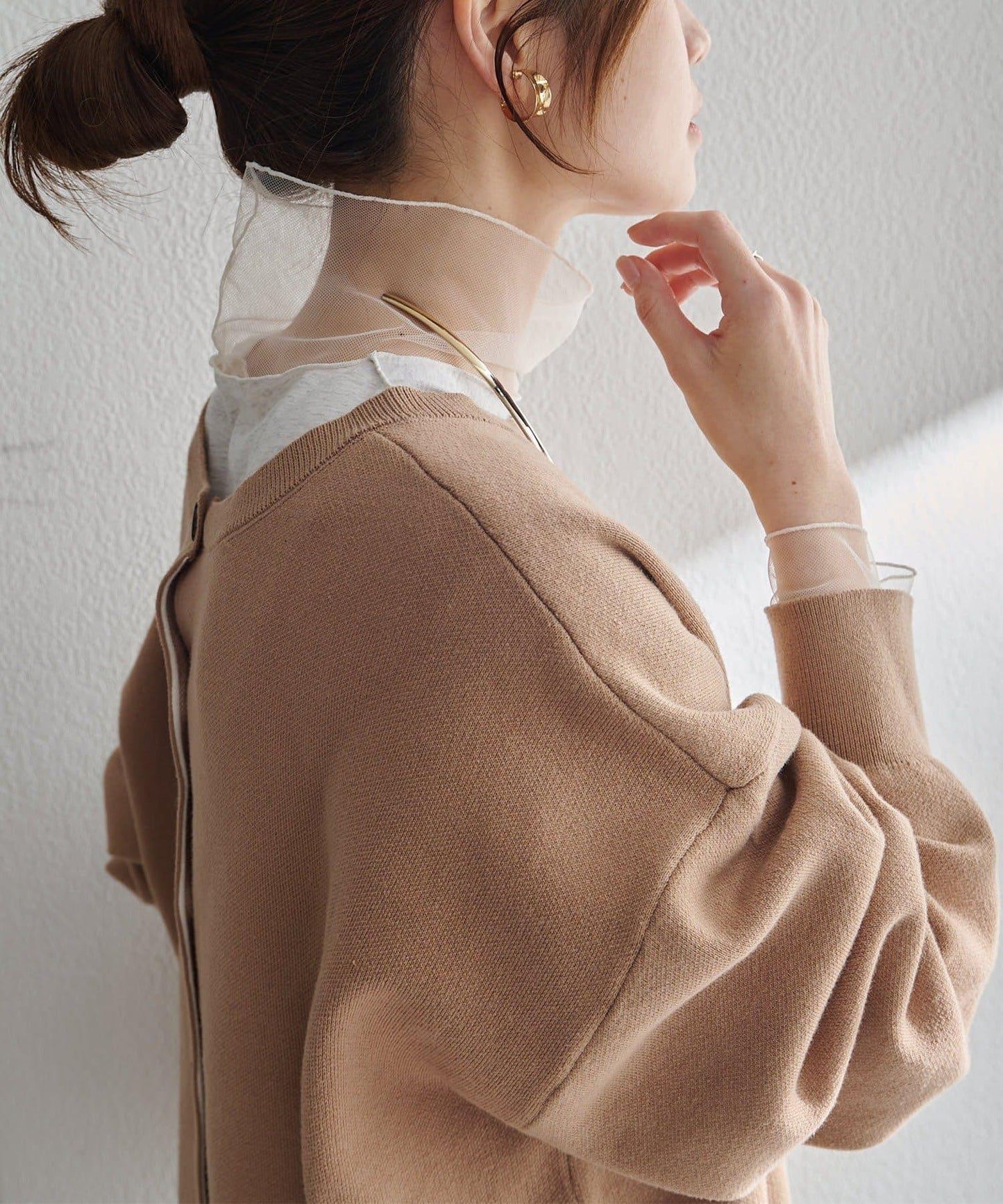 【復刻】網紗拼接疊穿長袖T恤