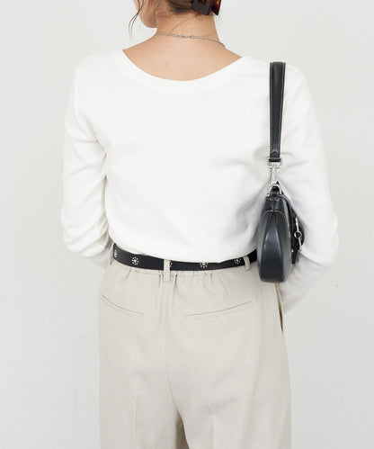 【26SS】熊圖案羅紋長袖T恤