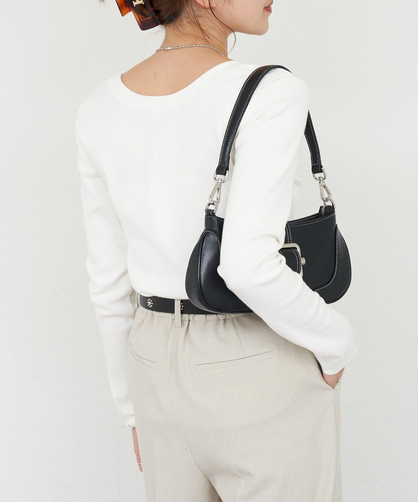 【26SS】熊圖案羅紋長袖T恤