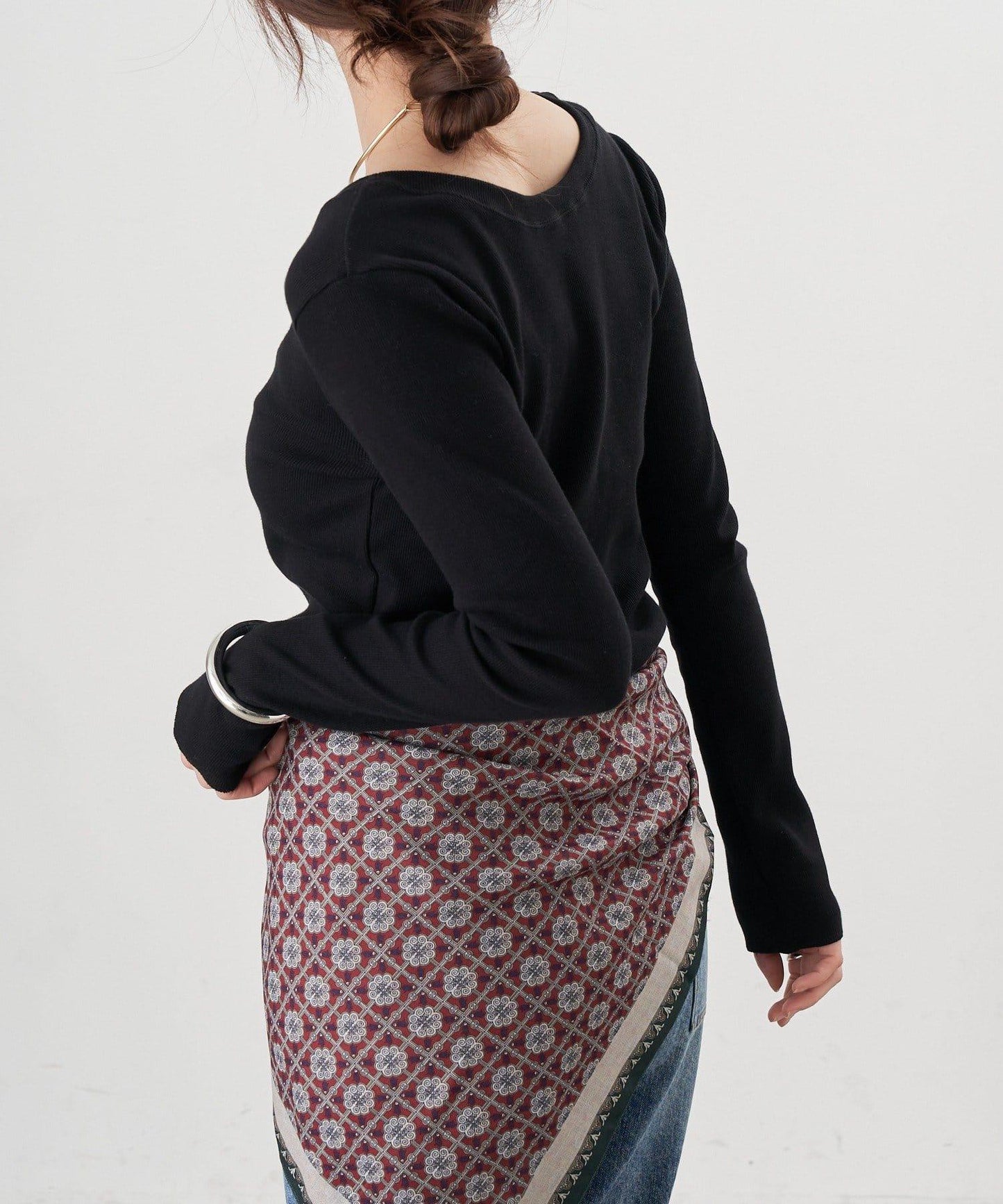 【26SS】熊圖案羅紋長袖T恤