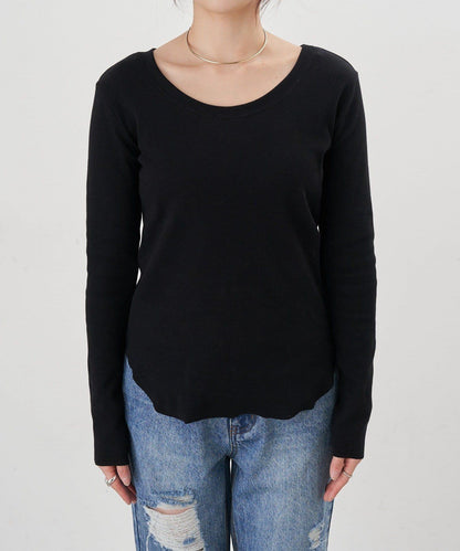 【26SS】熊圖案羅紋長袖T恤