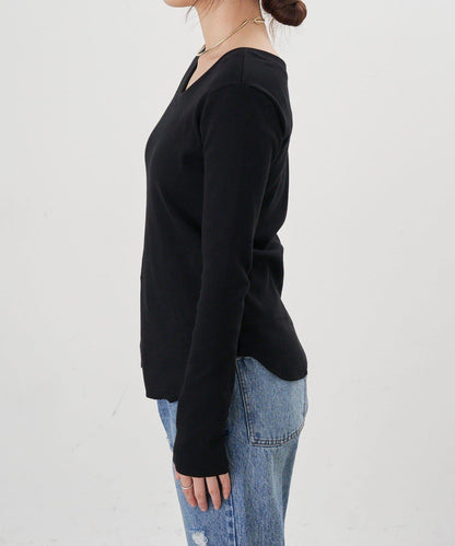 【26SS】熊圖案羅紋長袖T恤