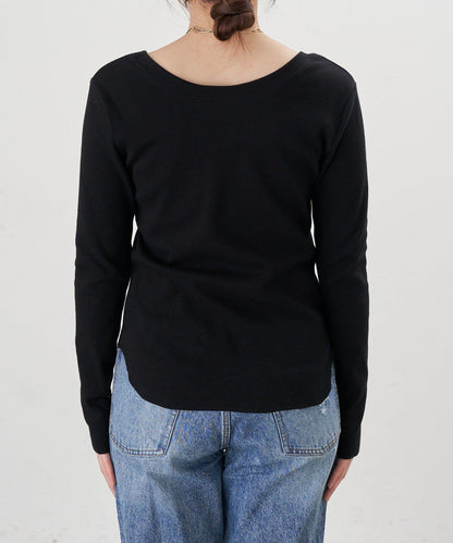 【26SS】熊圖案羅紋長袖T恤