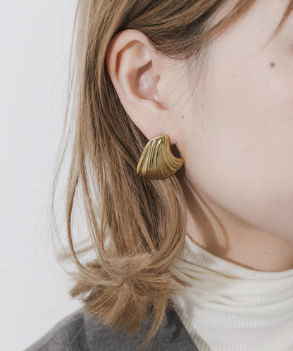 不鏽鋼貝殼造型耳環