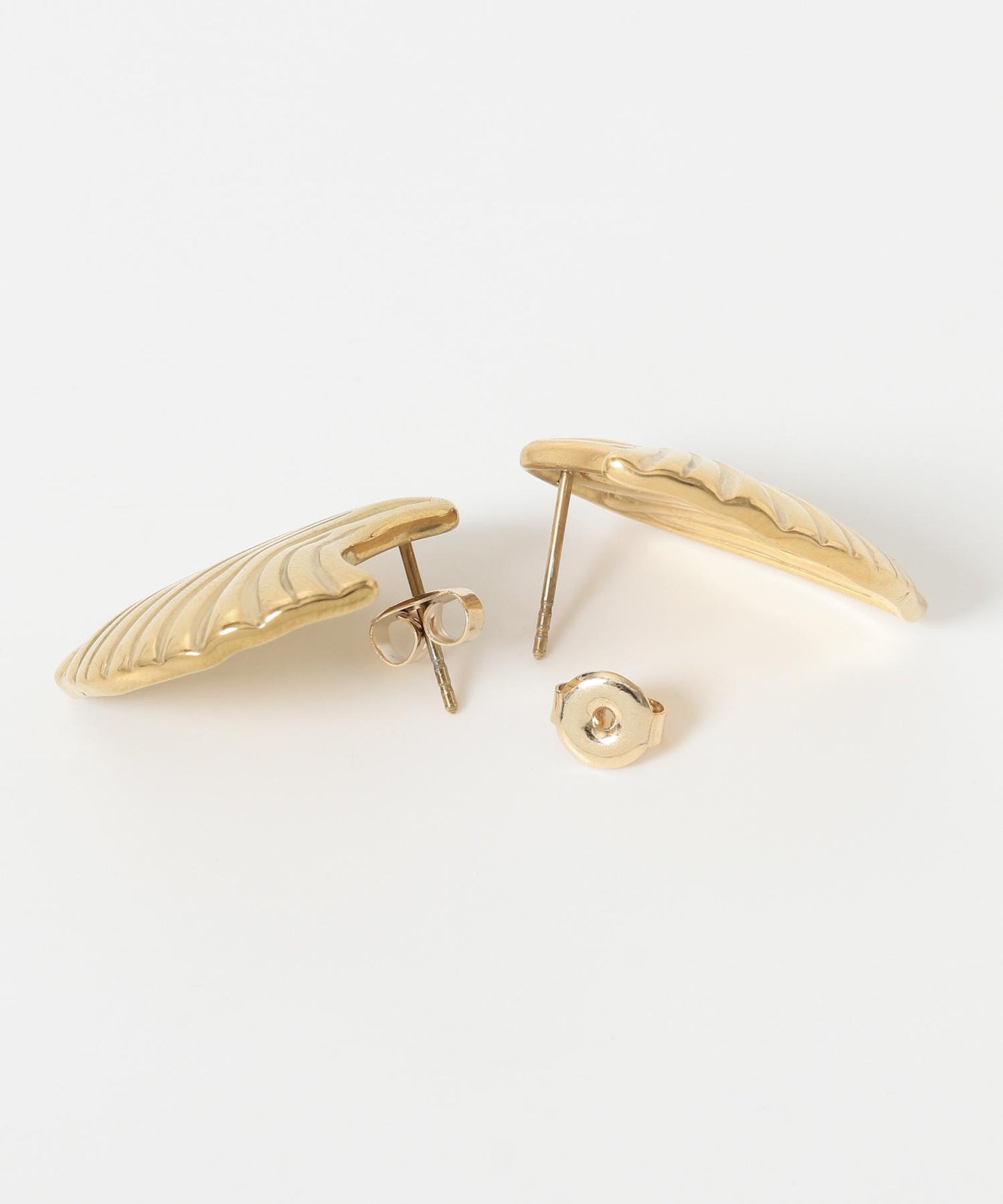 不鏽鋼貝殼造型耳環