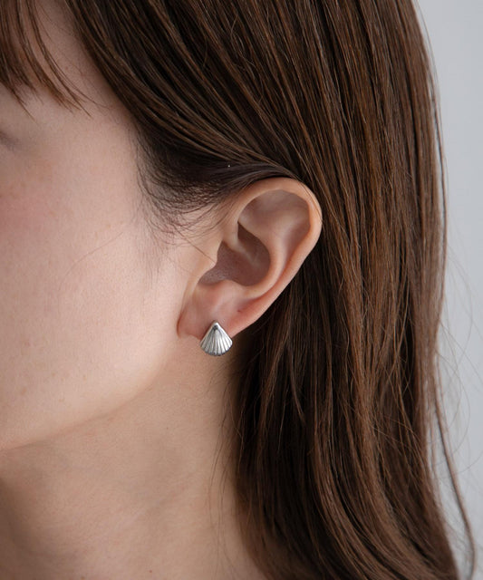 不鏽鋼貝殼造型耳環