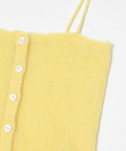 透視馬海毛吊帶背心