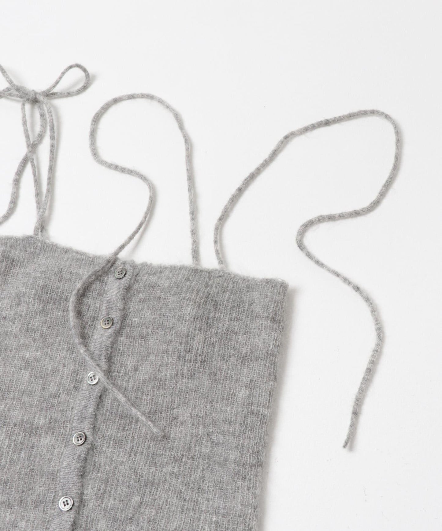 透視馬海毛吊帶背心