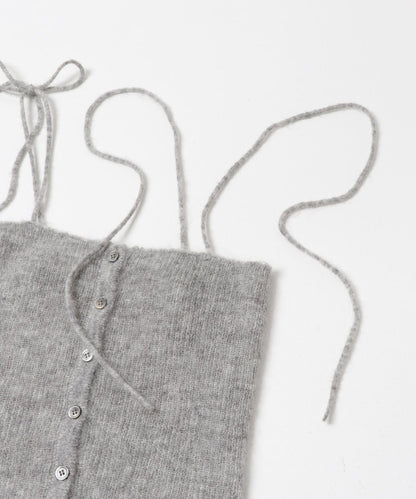 透視馬海毛吊帶背心