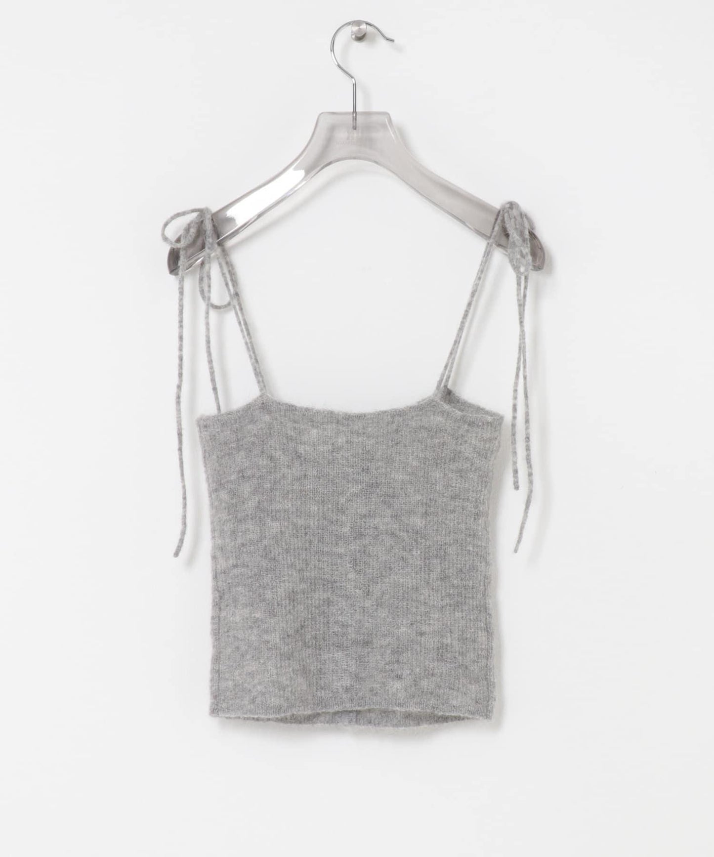 透視馬海毛吊帶背心