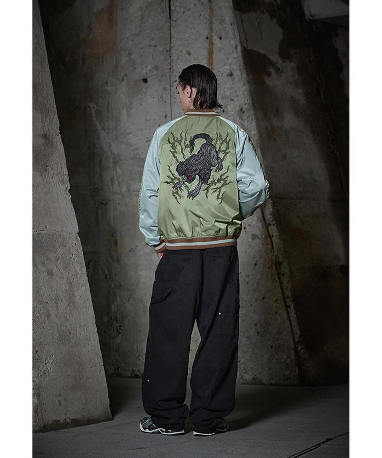 NOT4NERD/ノットフォーナード/CERBERUS緞面紀念夾克