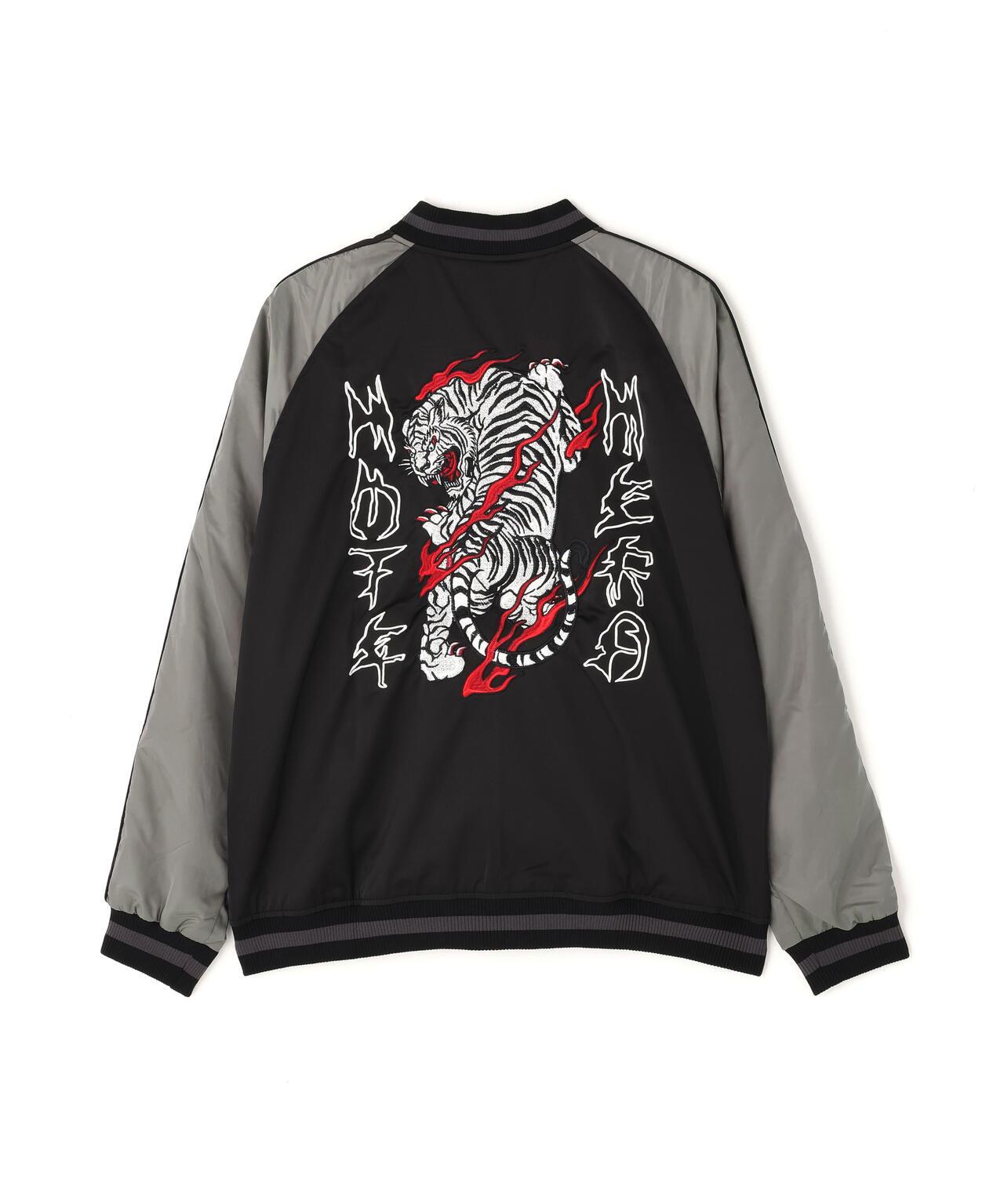 NOT4NERD/ノットフォーナード/虎紋緞面飛行夾克