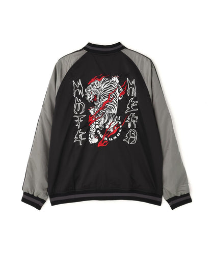 NOT4NERD/ノットフォーナード/虎紋緞面飛行夾克