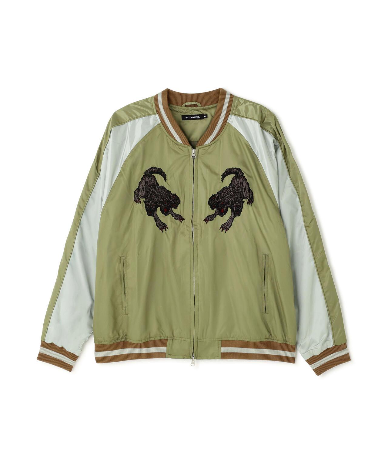 NOT4NERD/ノットフォーナード/CERBERUS緞面紀念夾克