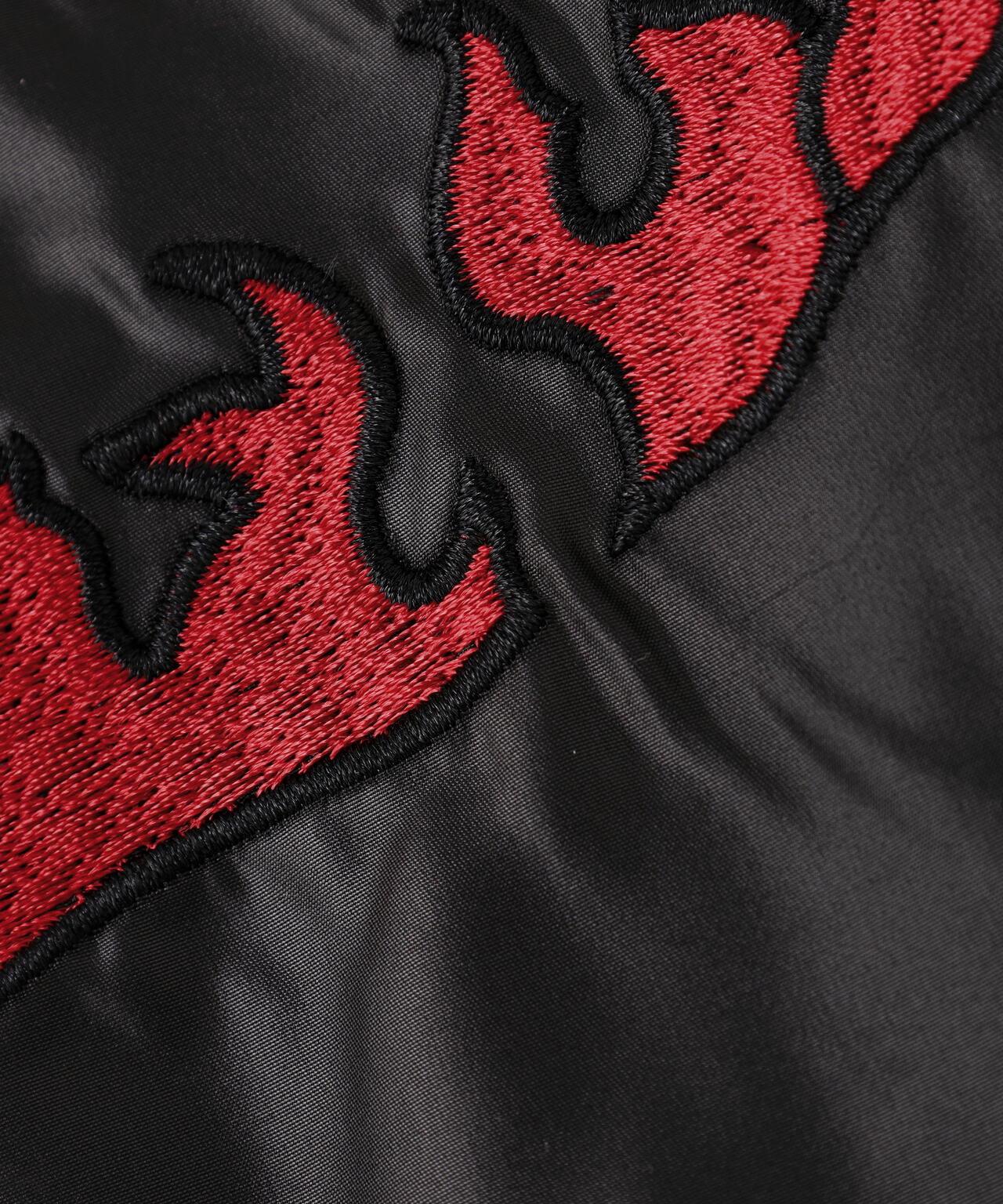 NOT4NERD/ノットフォーナード/虎頭刺繡緞面棒球夾克