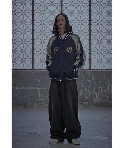 NOT4NERD/ノットフォーナード/虎紋緞面飛行夾克