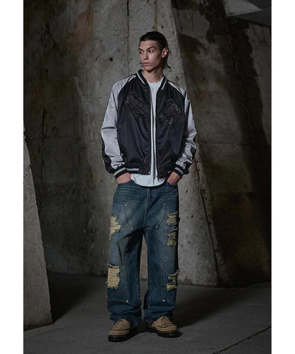 NOT4NERD/ノットフォーナード/CERBERUS緞面紀念夾克