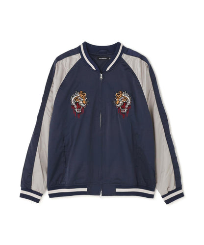 NOT4NERD/ノットフォーナード/虎紋緞面飛行夾克