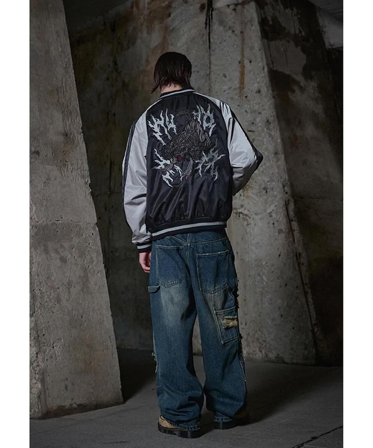 NOT4NERD/ノットフォーナード/CERBERUS緞面紀念夾克