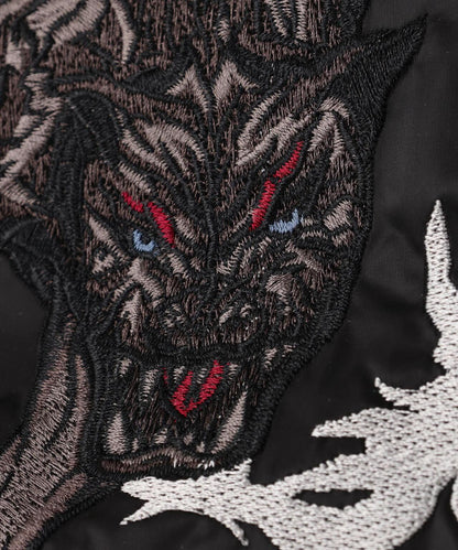 NOT4NERD/ノットフォーナード/CERBERUS緞面紀念夾克