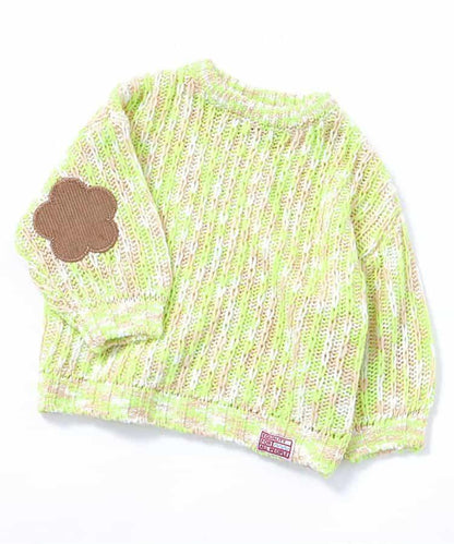 拼色肘部補丁特別款針織衫