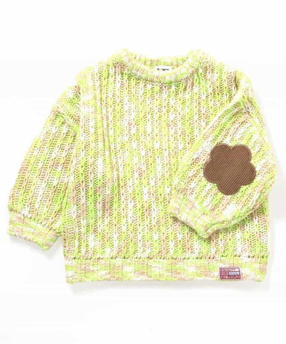 拼色肘部補丁特別款針織衫