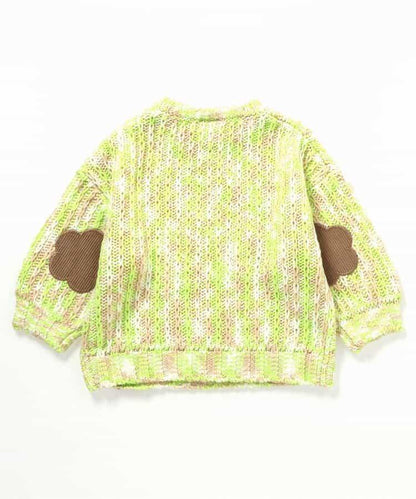 拼色肘部補丁特別款針織衫