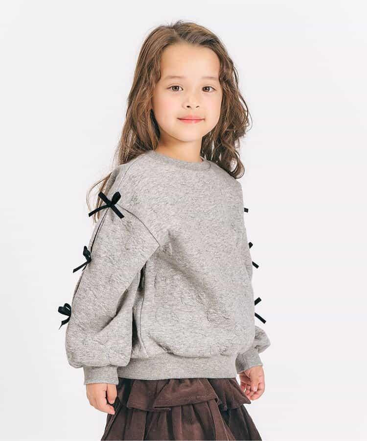 袖部蝴蝶結絎縫衛衣