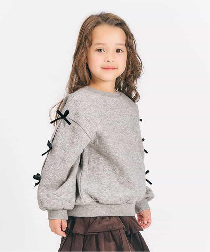 袖部蝴蝶結絎縫衛衣