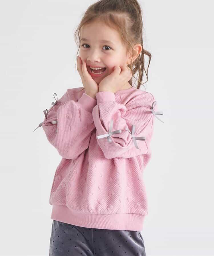 袖部蝴蝶結絎縫衛衣