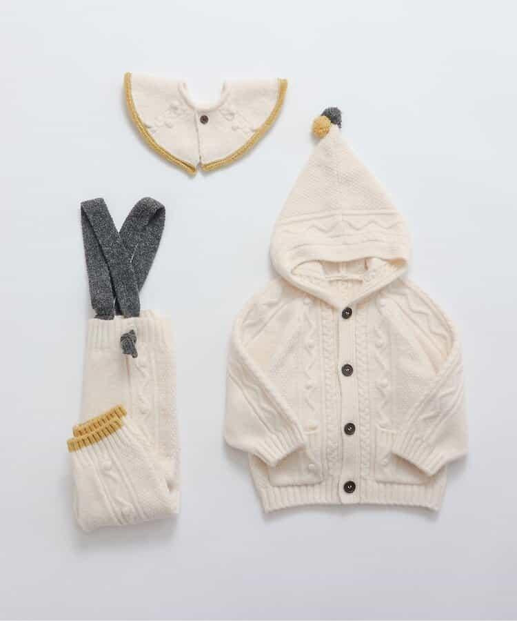 Bpop 麻花針織揹帶褲（可成套搭配）