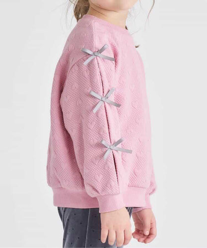 袖部蝴蝶結絎縫衛衣