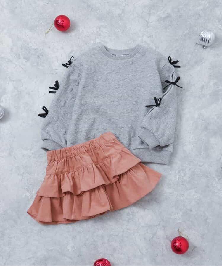 袖部蝴蝶結絎縫衛衣