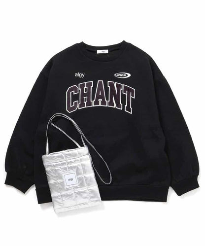 寬鬆衛衣&絎縫斜挎包套裝