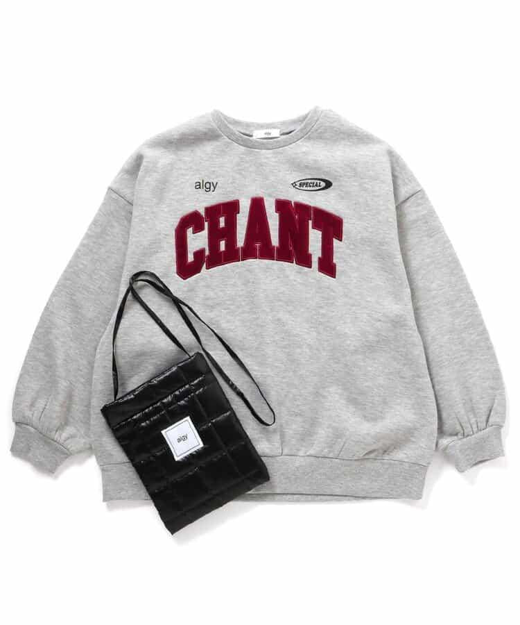 寬鬆衛衣&絎縫斜挎包套裝