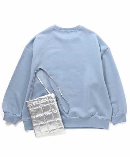 寬鬆衛衣&絎縫斜挎包套裝